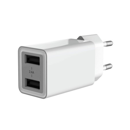CARICA BATTERIE USB 2 PORTE 12W (ALTHEA06W)