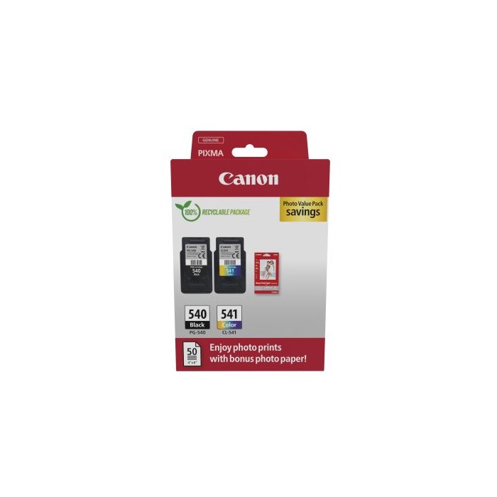 CARTUCCIA ORIGINALE MULTIPACK PG-540/CL-541 + CARTA FOTOGRAFICA (5225B013)