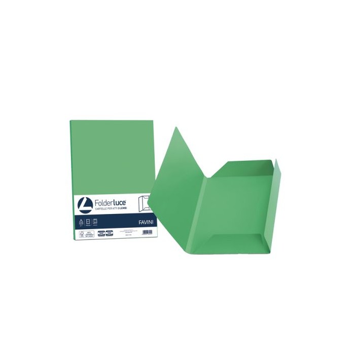 CARTELLE 3 LEMBI LUCE&ACQUA GR.200 (50 PEZZI) - VERDE