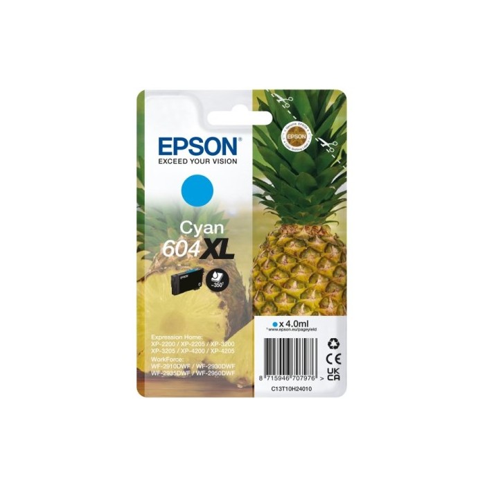 CARTUCCIA ORIGINALE N.604XL (C13T10H24010) CIANO