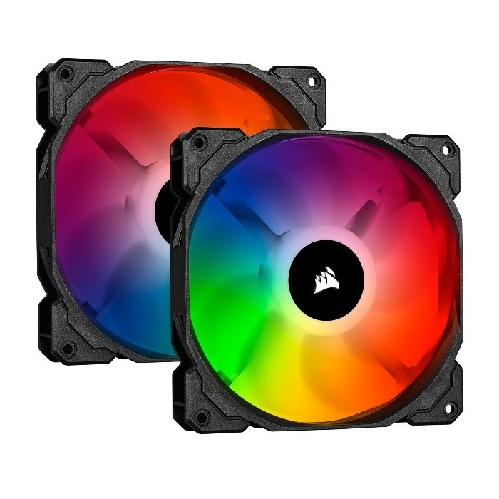 VENTOLA PER CASE ICUE SP140 140X140 RGB PRO LED (CO-9050096-WW) DUAL PACK NERO