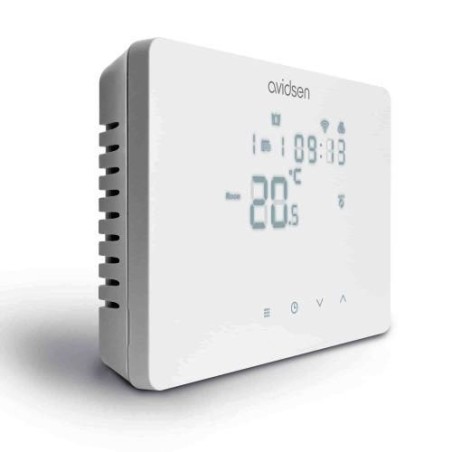 CRONOTERMOSTATO WIFI CABLATO NERO - HOMETEMP 127072 - BIANCO
