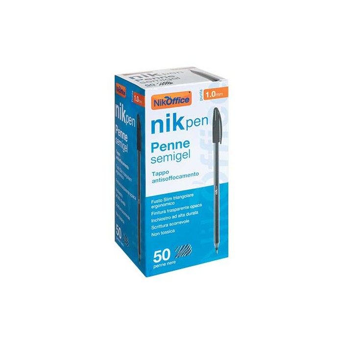 PENNA A SFERA SEMIGEL ROSSA BOX 50 PEZZI (20NIK246)