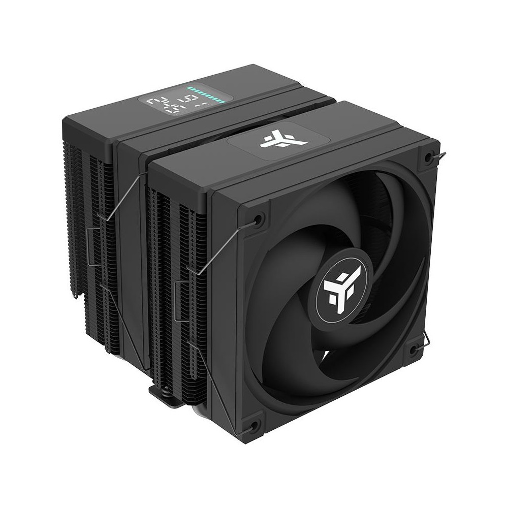 VENTOLA DISSIPATORE AD ARIA ICY-6HAT SKT UNIVERSALE 12CM NERO