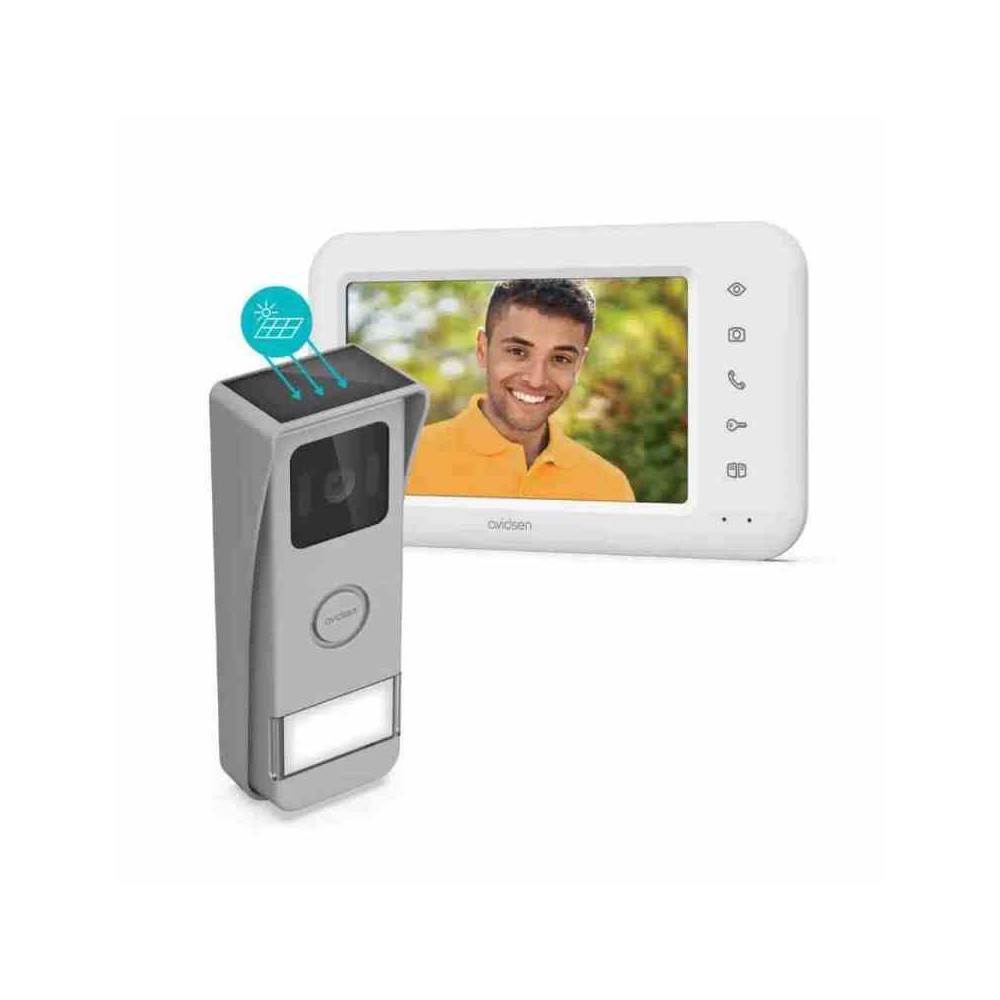 VIDEOCITOFONO SENZA FILI ELIA SMART 112296 - SOLARE E BATTERIA - TOUCHSCREEN DA 7"