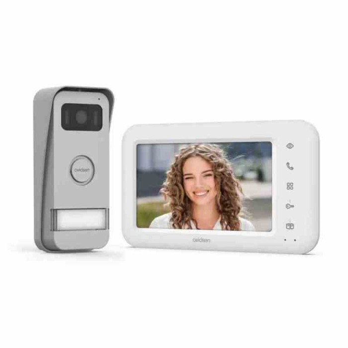 VIDEOCITOFONO CONNESSO A COLORI ELIA ECO-DESIGN A DOPPIO COMANDO A 2 FILI (112290)