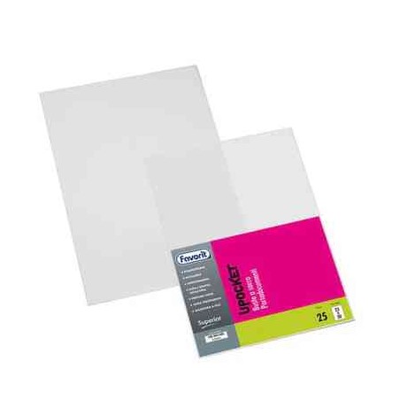 BUSTE A SACCO SUPERIOR UPOCKET 22X30 - 25PZ - TRASPARENTI (100460101)