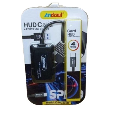 HUB 4 PORTE USB TYPE-C (Q-HU302B)