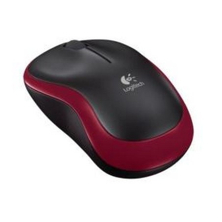 MOUSE M185 NERO/ROSSO WIRELESS