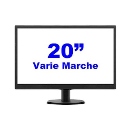 MONITOR 20" VARI MODELLI LED NO BOX - RICONDIZIONATO GR. B/C GAR. 3 MESI