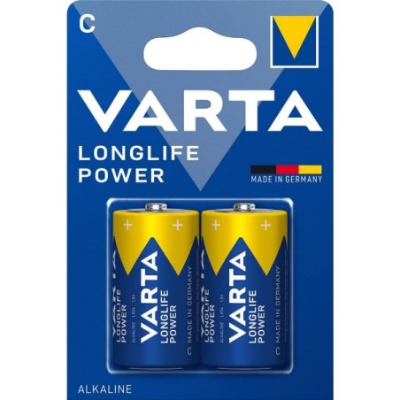 BATTERIE MEZZA TORCIA C 1.5V LONGLIFE POWER ALCALINA - 2PZ