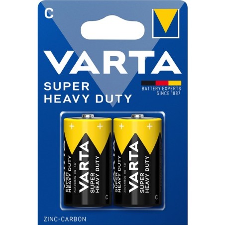 BATTERIE ZINCO SUPER HEAVY DUTY MEZZA TORCIA R14 C 1.5V 2PZ
