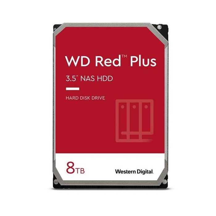 HARD DISK RED PLUS 8 TB SATA 3 3.5" NAS (WD80EFZZ)