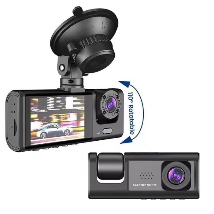TELECAMERA DASH CAM BLACK BOX TRAFFIC RECORDER PER AUTO - 1080P