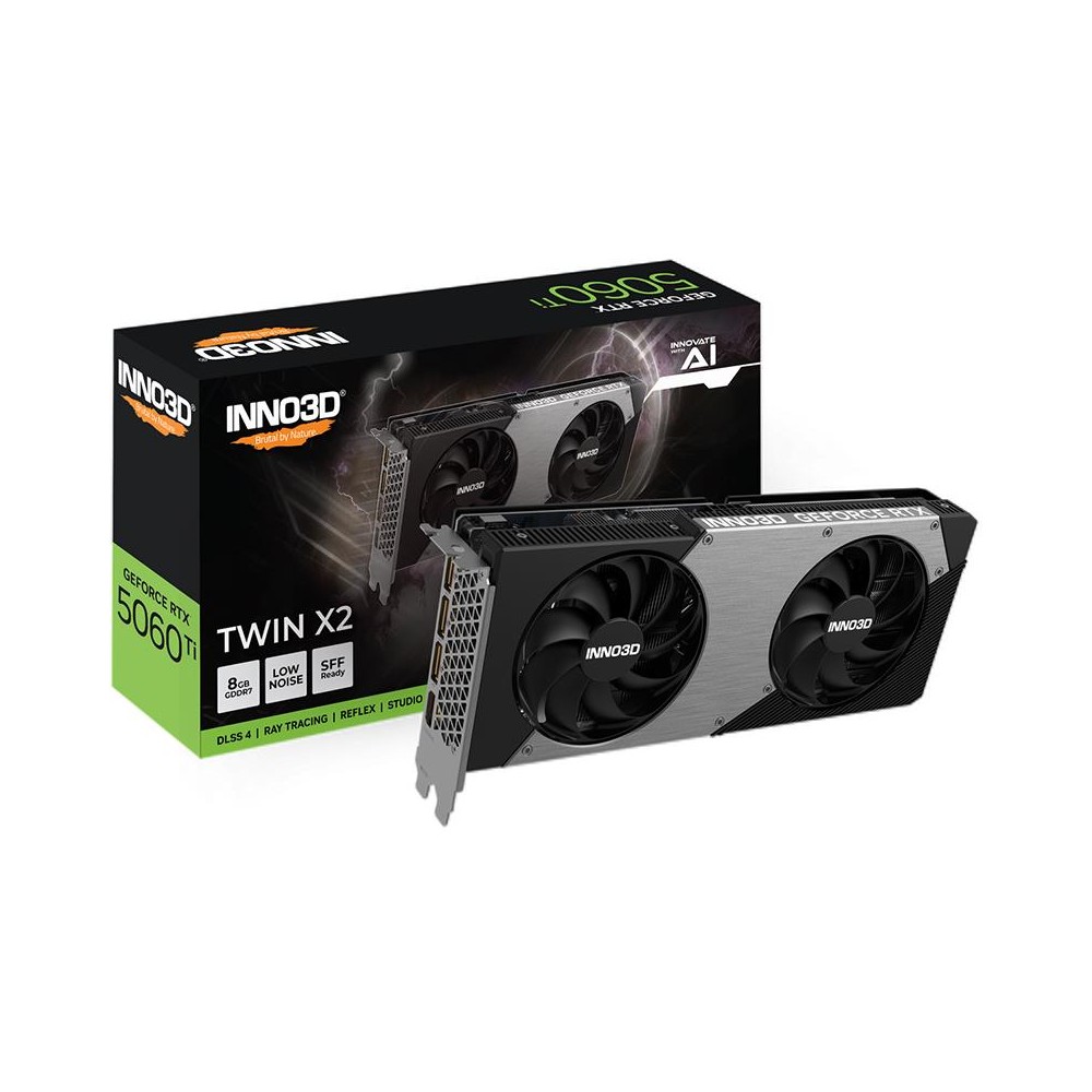 SCHEDA VIDEO GEFORCE RTX 5060 TI 8 GB TWIN X2 GDDR7 (N506T2-08D7-193075N)