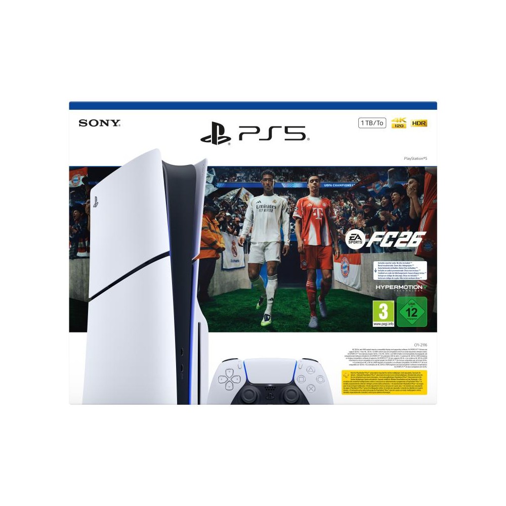 CONSOLE PLAYSTATION 5 PS5 1TB D-CHASSIS DISC EDITION BUNDLE EA SPORT FC 26