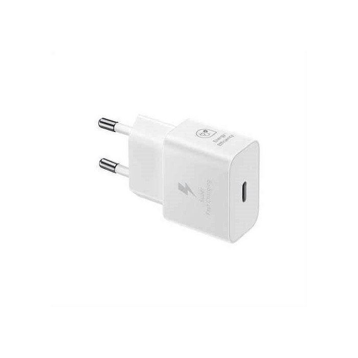 CARICABATTERIE USB-C 25W FAST CHARGE (EP-T2510XWEGEU) BIANCO CON CAVO