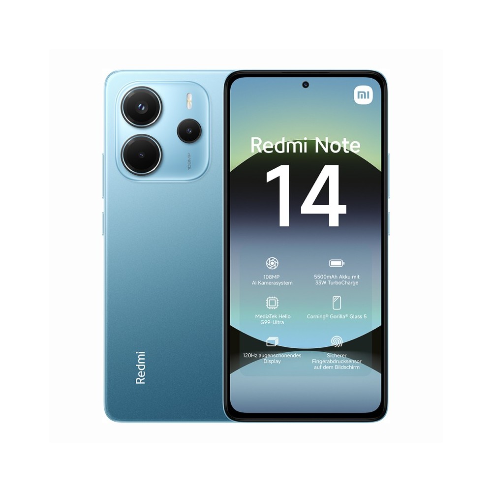 SMARTPHONE REDMI NOTE 14 8+256GB OCEAN BLUE 4G DUAL SIM EU