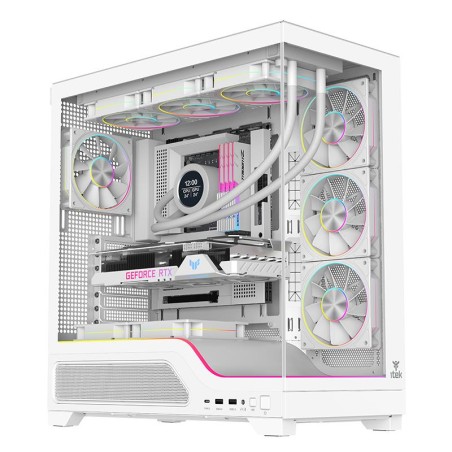 CASE GAMING TOWER SHOWBUI 82W - NO ALIMENTATORE - ARGB FAN - BIANCO (ITGCASBW82W)