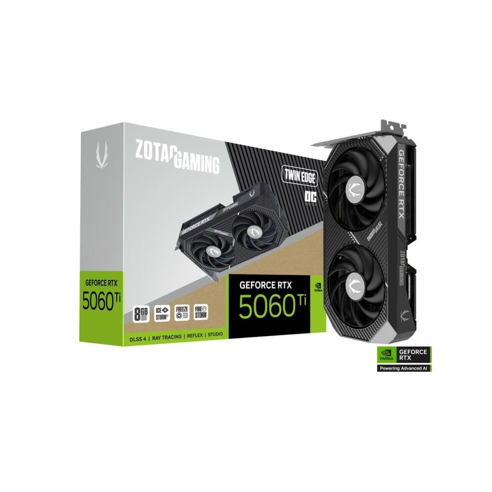 SCHEDA VIDEO GAMING GEFORCE RTX 5060 TI 8GB TWIN EDGE OC (ZT-B50610H-10M)