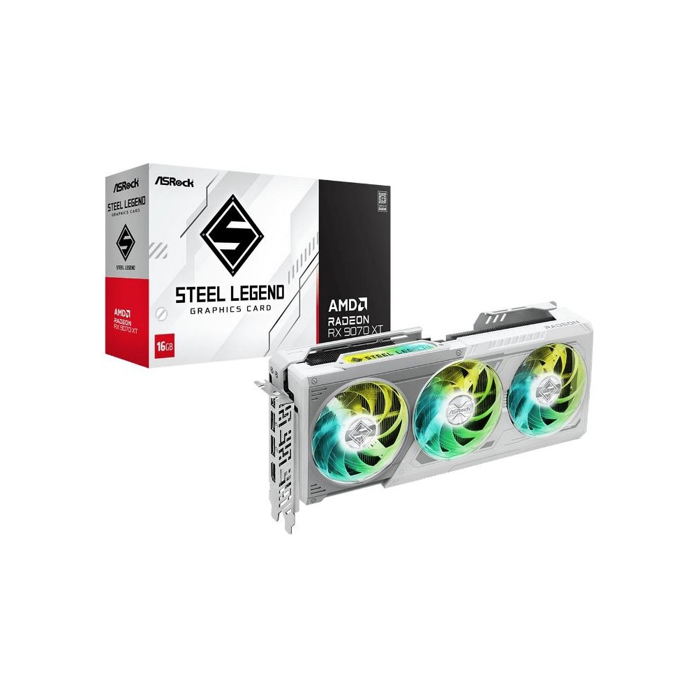 SCHEDA VIDEO RADEON RX9070 XT STEEL LEGEND 16 GB (90-GA5DZZ-00UANF)