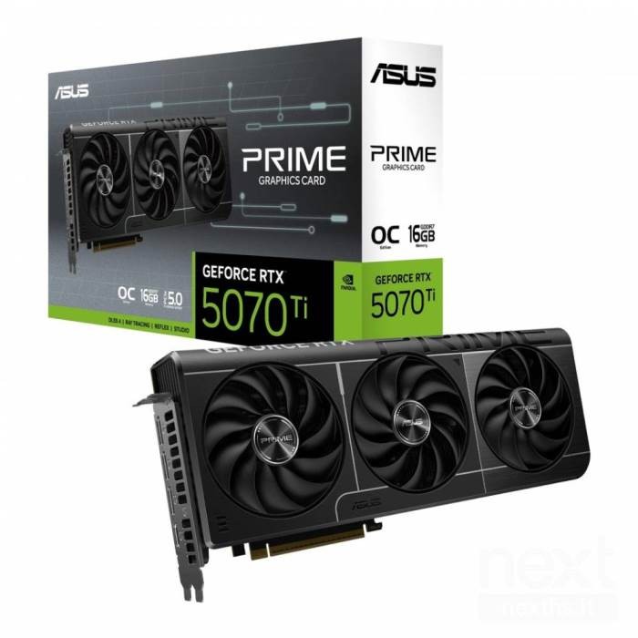 SCHEDA VIDEO GEFORCE RTX 5070 TI 16 GB PRIME OC RTX5070TI-O16G (90YV0MF0-M0NA00)