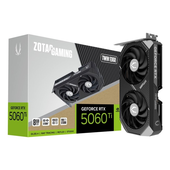 SCHEDA VIDEO GAMING GEFORCE RTX 5060 TI 8GB TWIN EDGE (ZT-B50610E-10M)