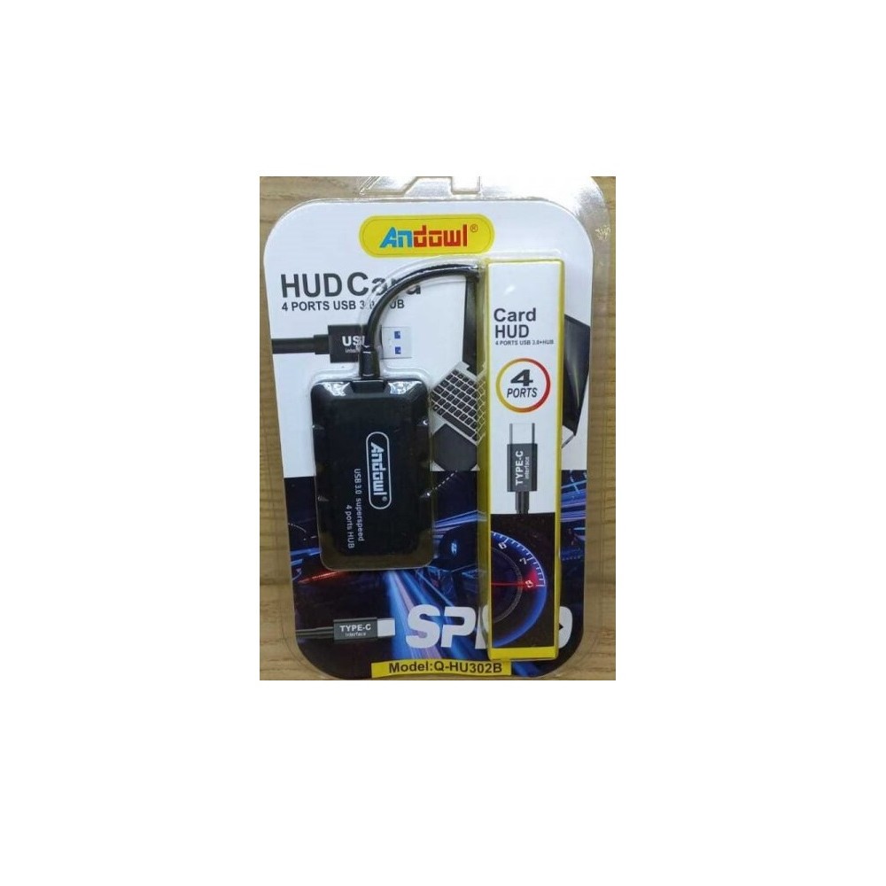 HUB 4 PORTE USB TYPE-C (Q-HU302B)