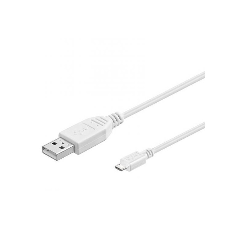 CAVO USB A MICRO USB 30 CM BIANCO (E10335)